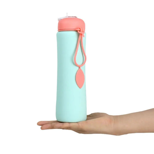 FoldiBottle™ ColorFold – 600ml Collapsible Silicone Water Bottle