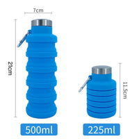 FoldiBottle™ Original – Collapsible Silicone Smart Water Bottel (500ml) ﻿