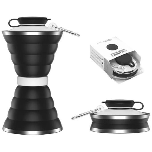 FoldiBottle™ SoftFold – 500ml Collapsible Silicone Water Bottle