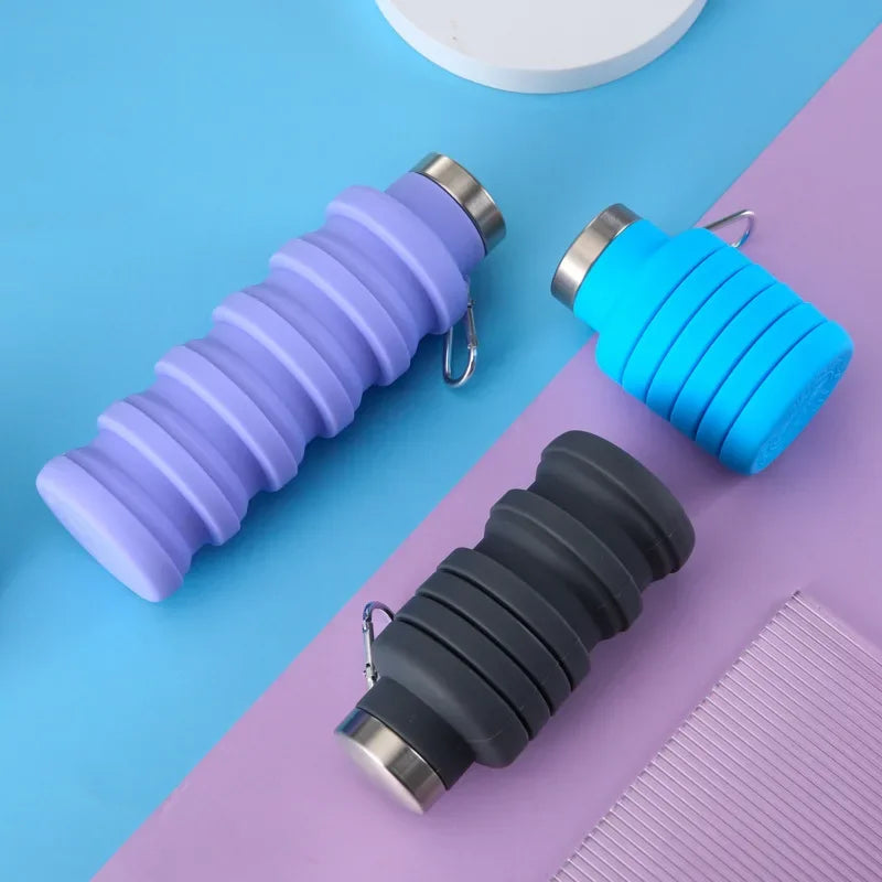 FoldiBottle™ Original – Collapsible Silicone Smart Water Bottel (500ml) ﻿